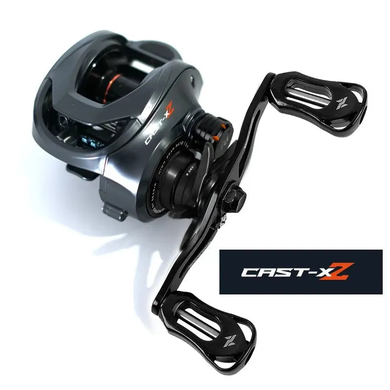 Seasir Guss X2 Baitcasting Rolle 7.3:1 Hybrid Keramik Lager Kohle Faser Waschanlage N52 Brems Angel Rolle
